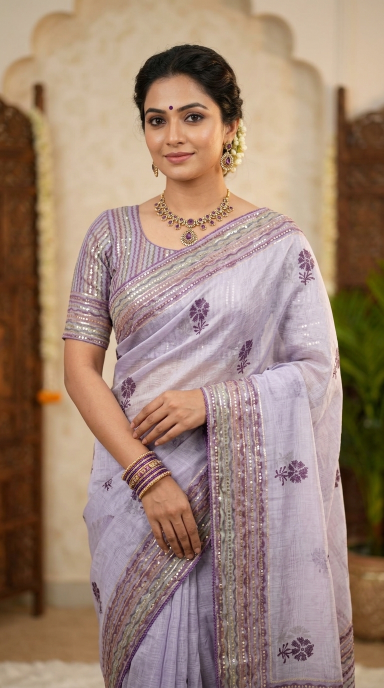 Traditional Touch Cotton Saree